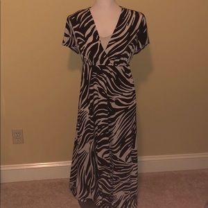 Chico’s full-length leopard maxi dress.